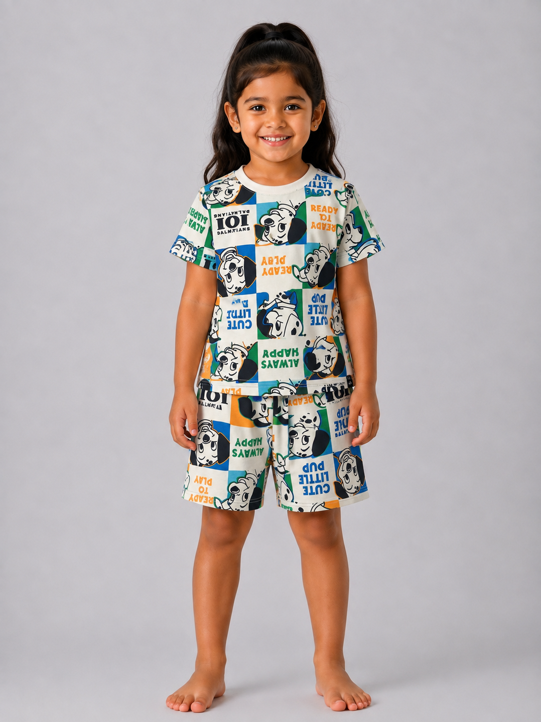 White Dalmatian Puppy Coord set (Unisex)