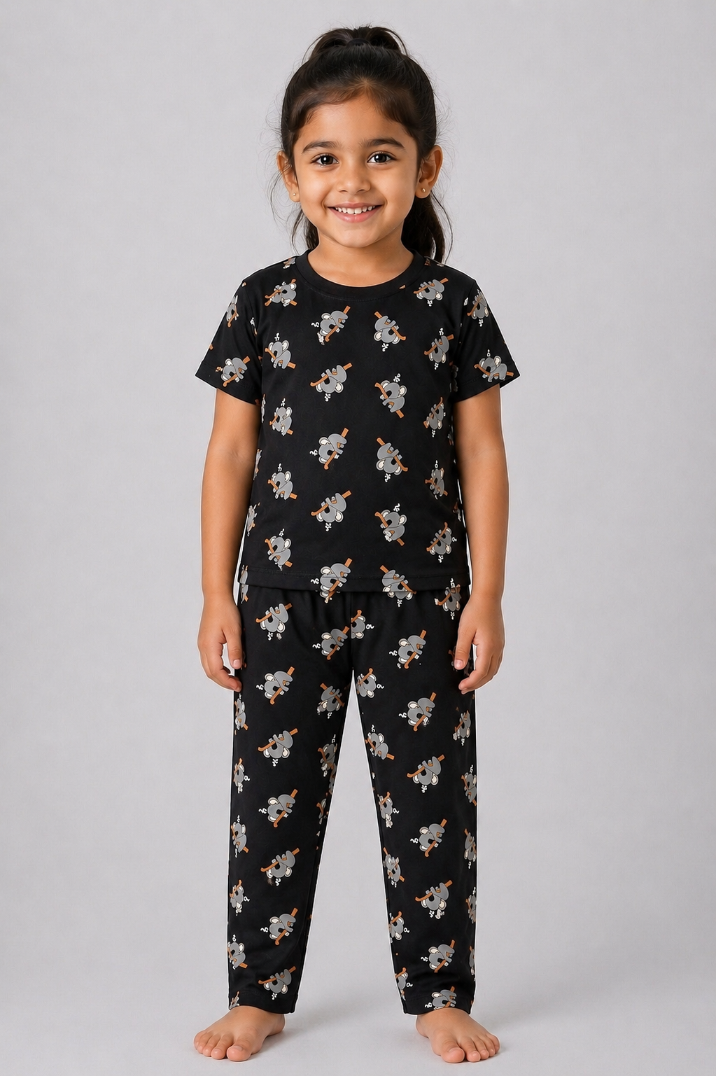 Black Koala Pyjama Set (Unisex)