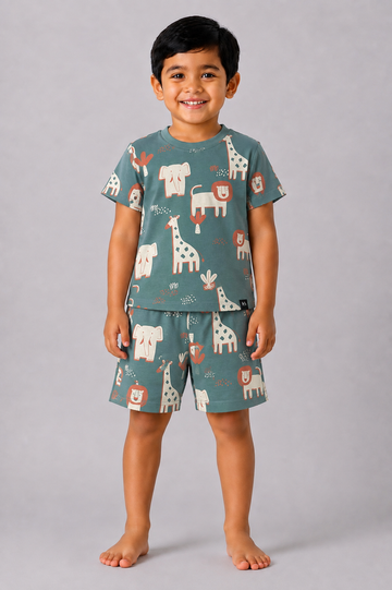 Teal Safari Coord Set (Unisex)