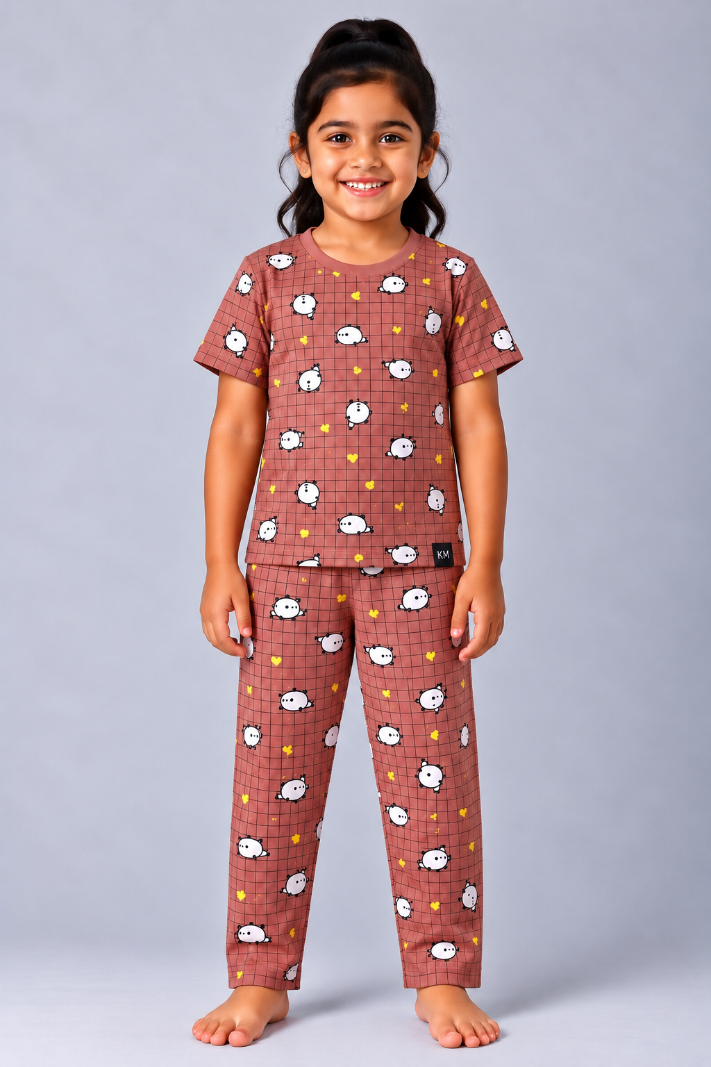 Brown Sheep & Heart Pyjama Set (Unisex)