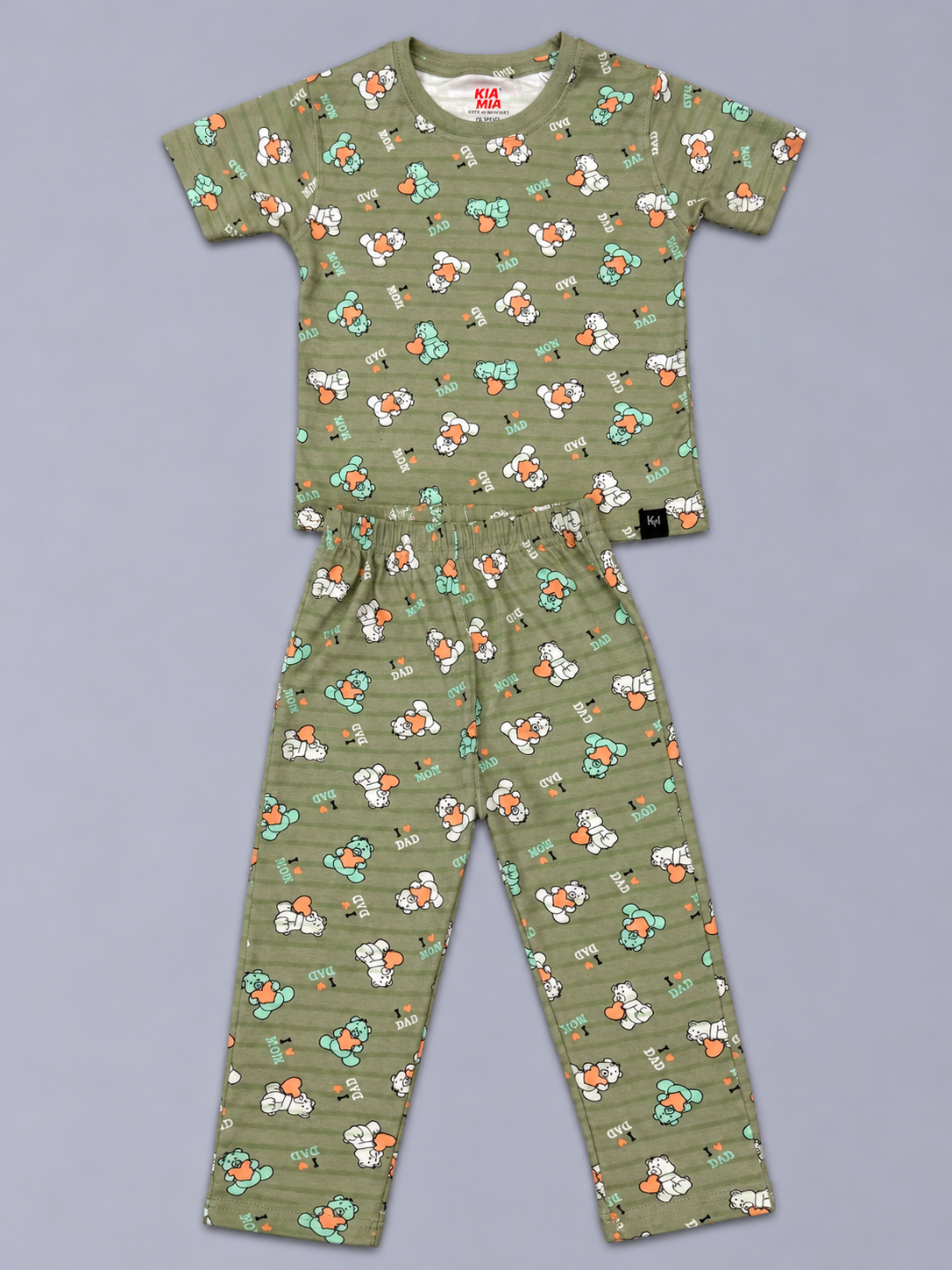 Olive Mom & Dad Love Pyjama Set (Unisex)