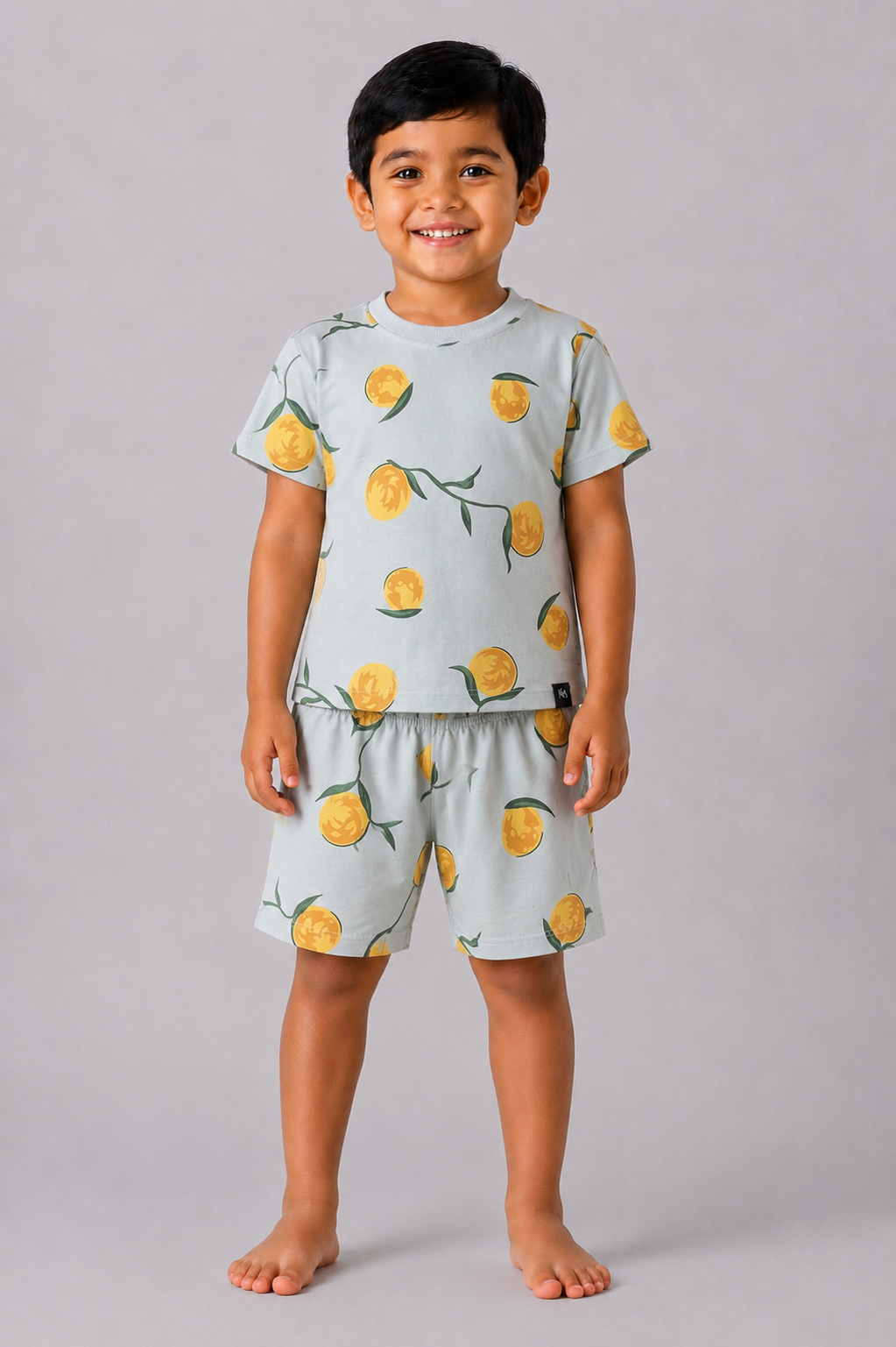 Sky Blue Zesty Lemon Coord Set (Unisex)