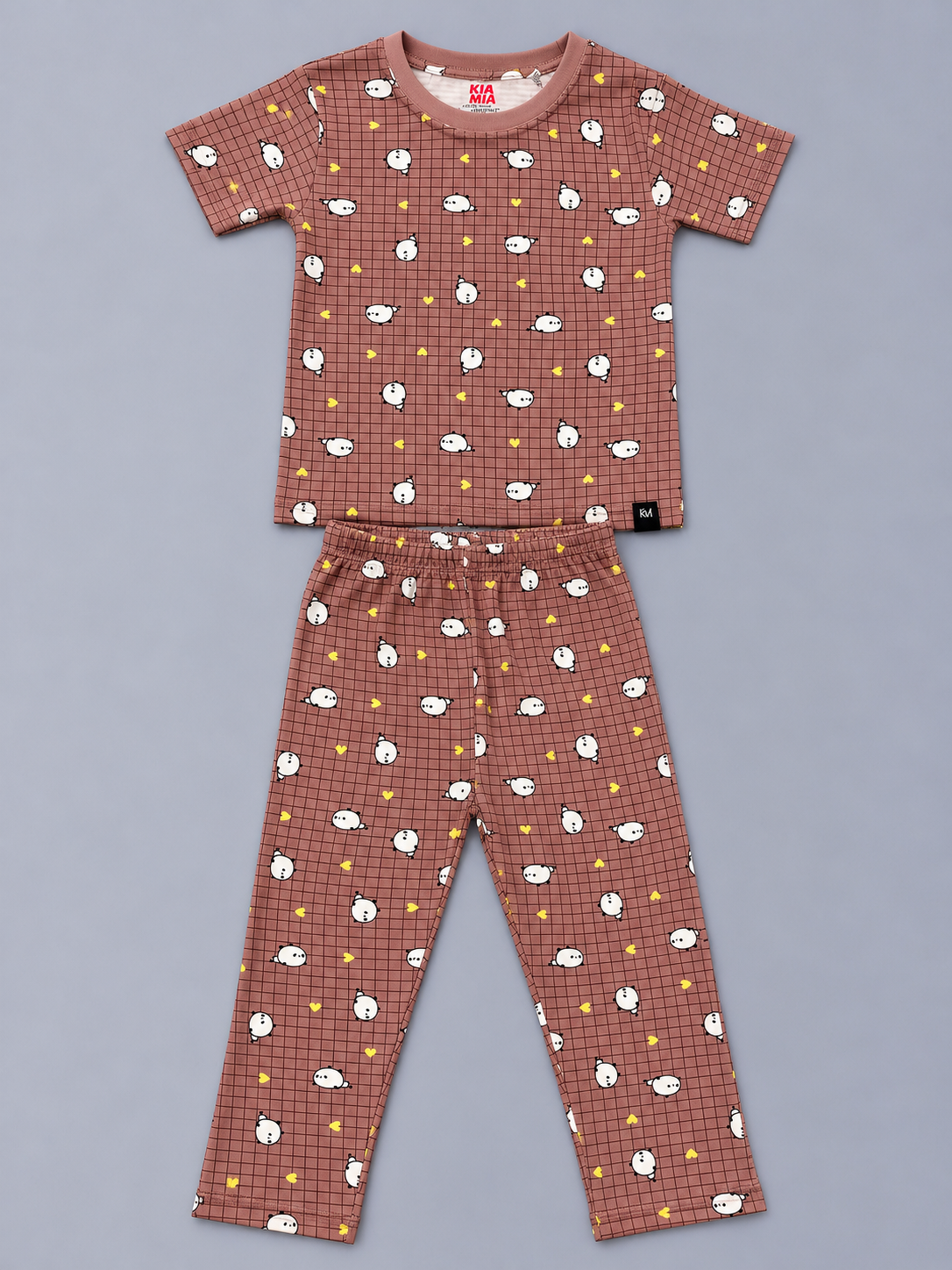 Brown Sheep & Heart Pyjama Set (Unisex)