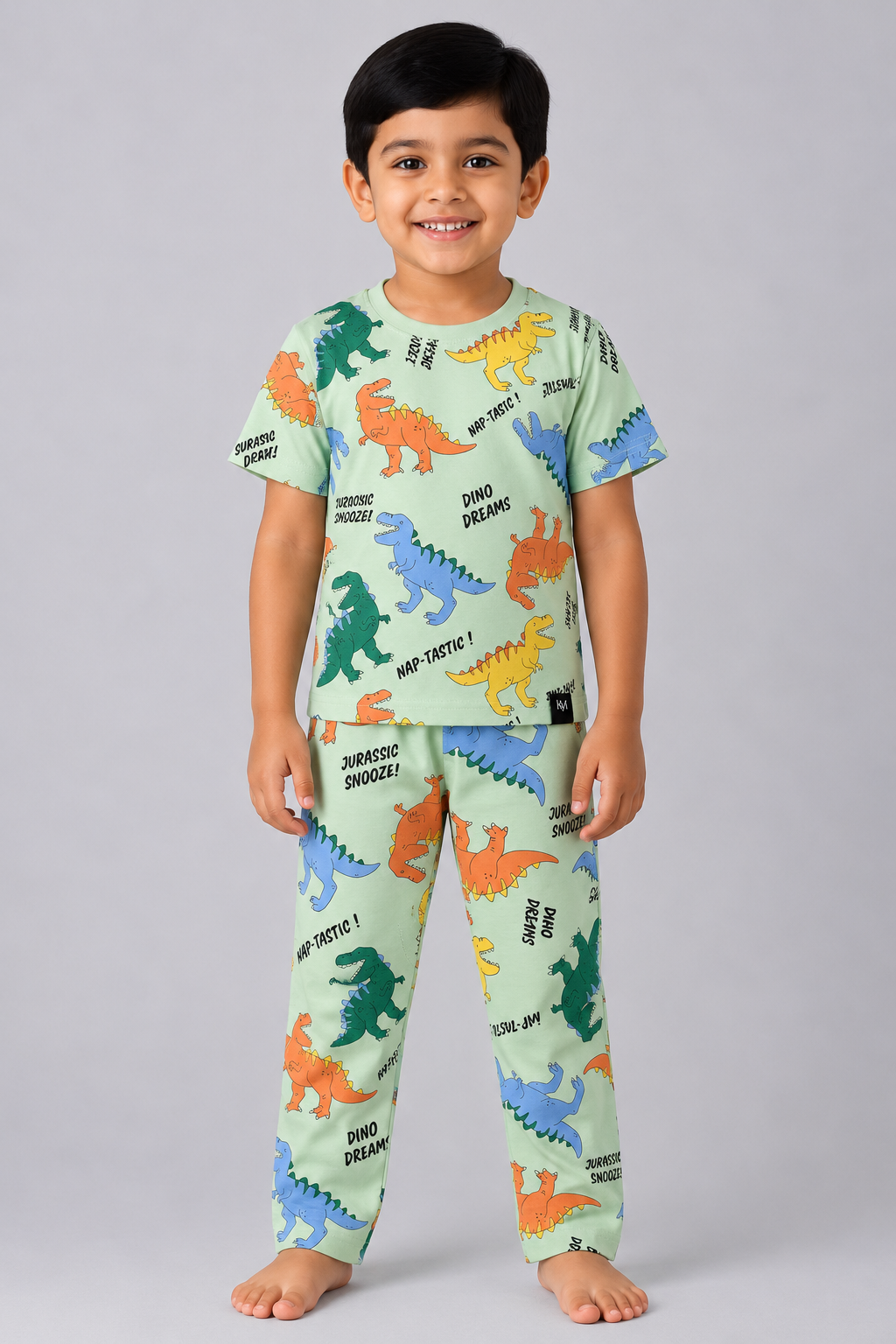 Mint Dino Dreams Pyjama Set (Unisex)