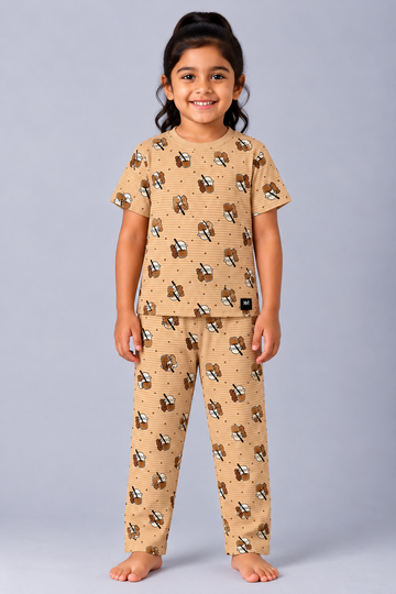 Choco Teddy Stripes Pyjama Set (Unisex)