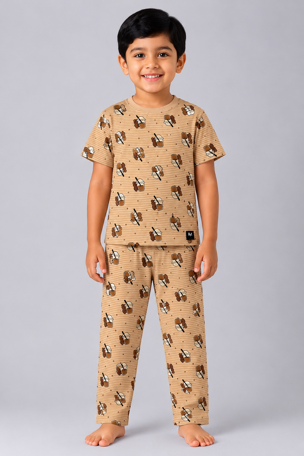 Choco Teddy Stripes Pyjama Set (Unisex)