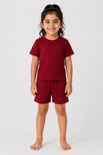 Cherry Red Shorts Set (Unisex)