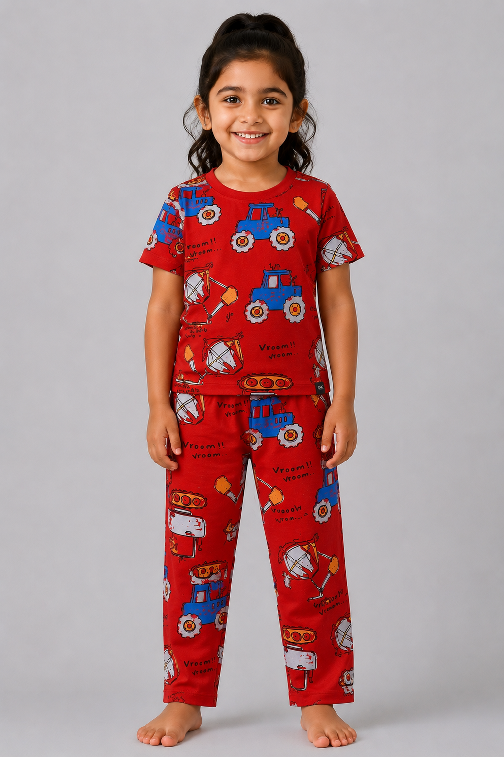 Red Vroom Vroom Truck Pyjama set (Unisex)