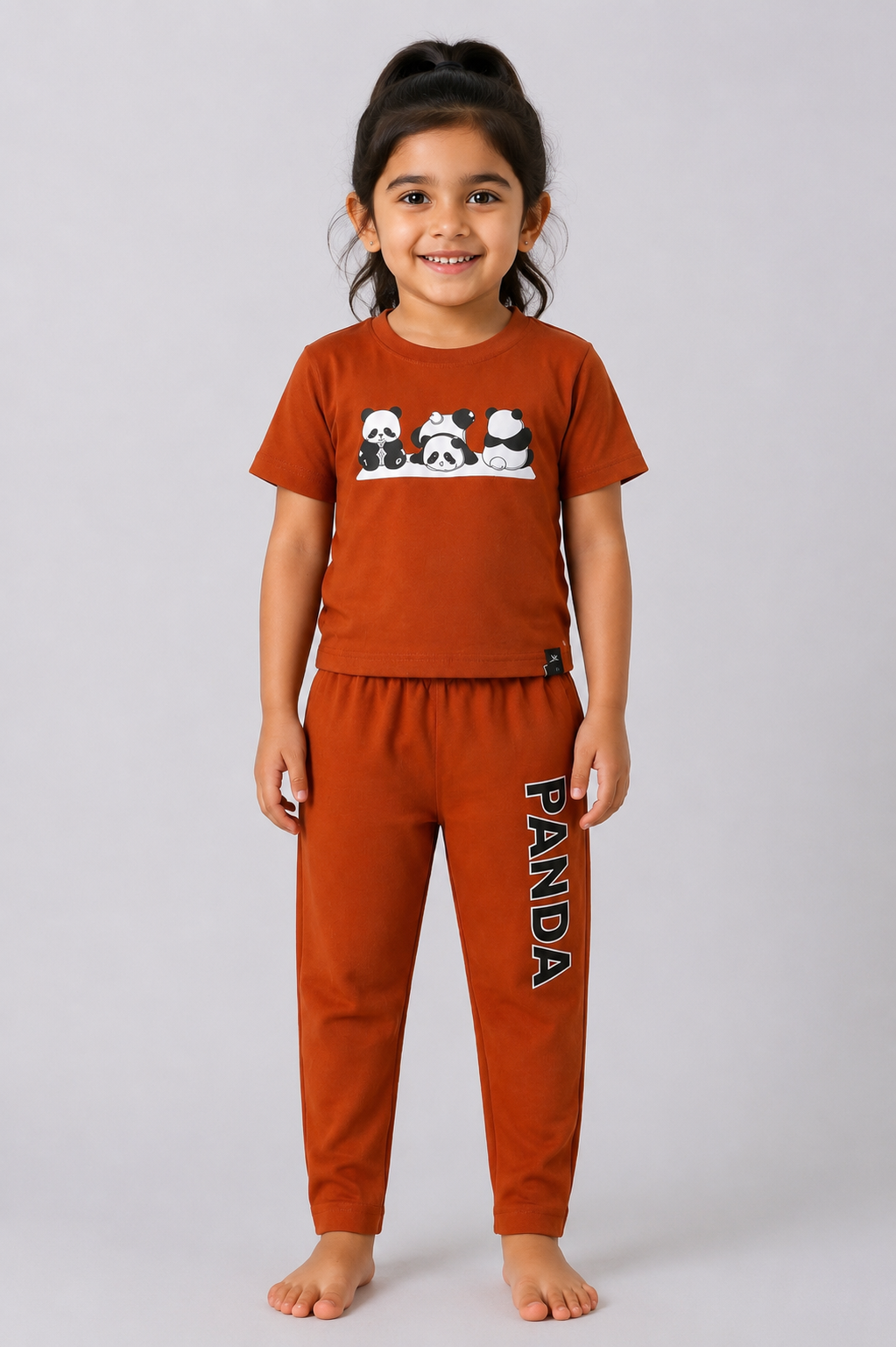 chocolate panda pyjama set (unisex)