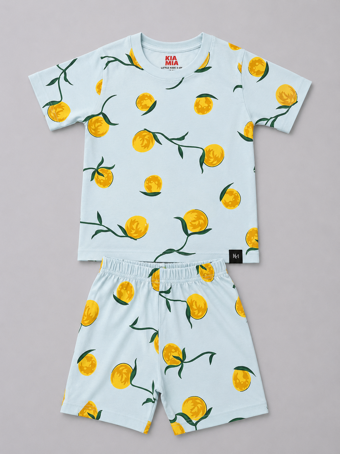 Sky Blue Zesty Lemon Coord Set (Unisex)