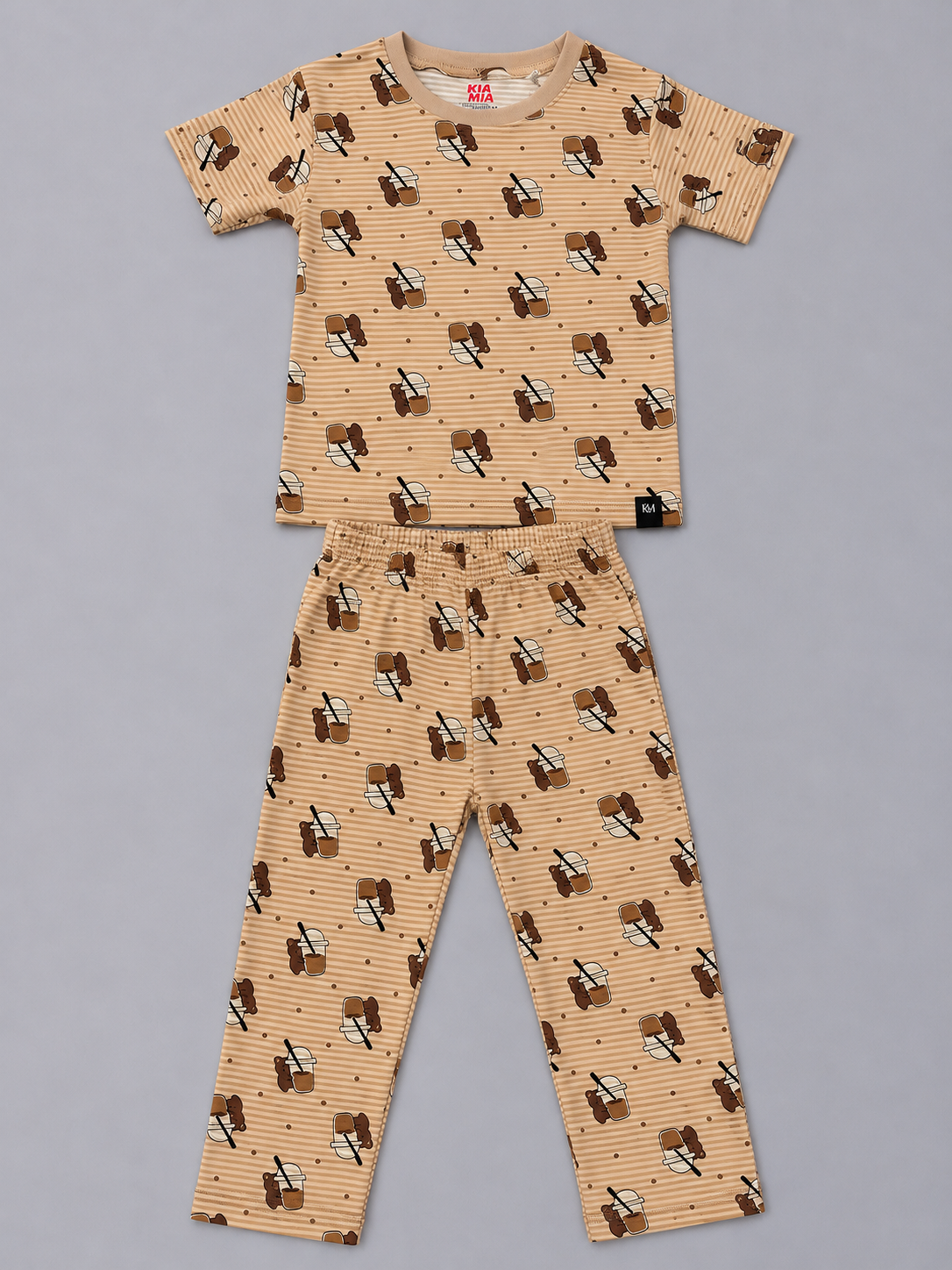 Choco Teddy Stripes Pyjama Set (Unisex)