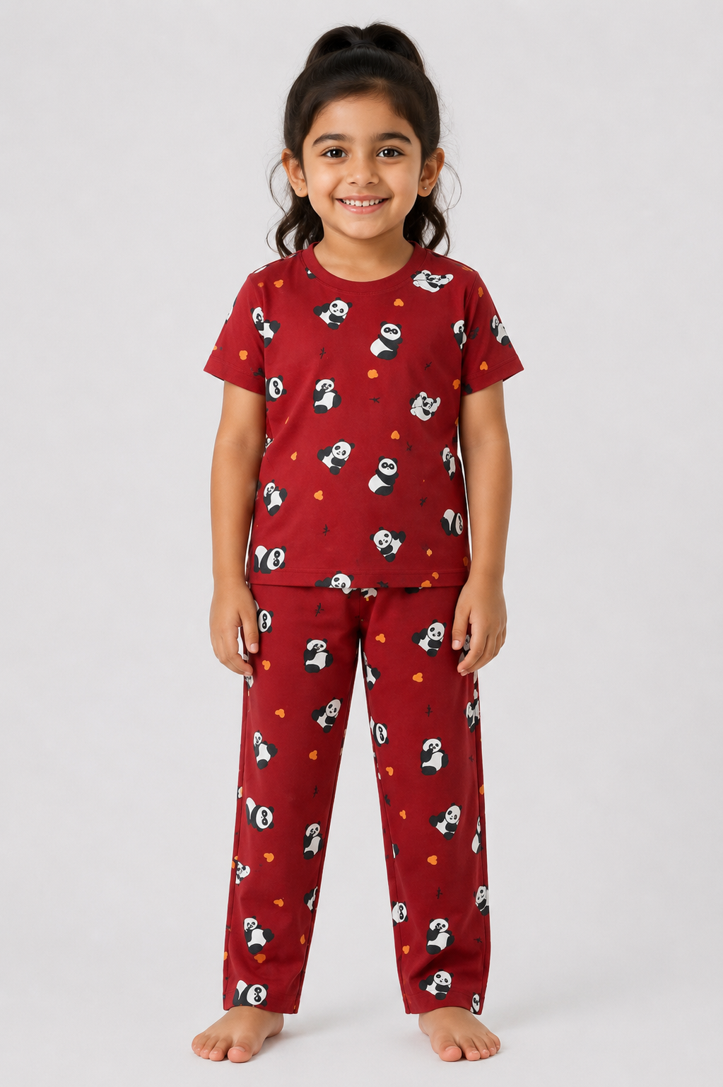 Cherry Red Panda Pyjama Set (Unisex)
