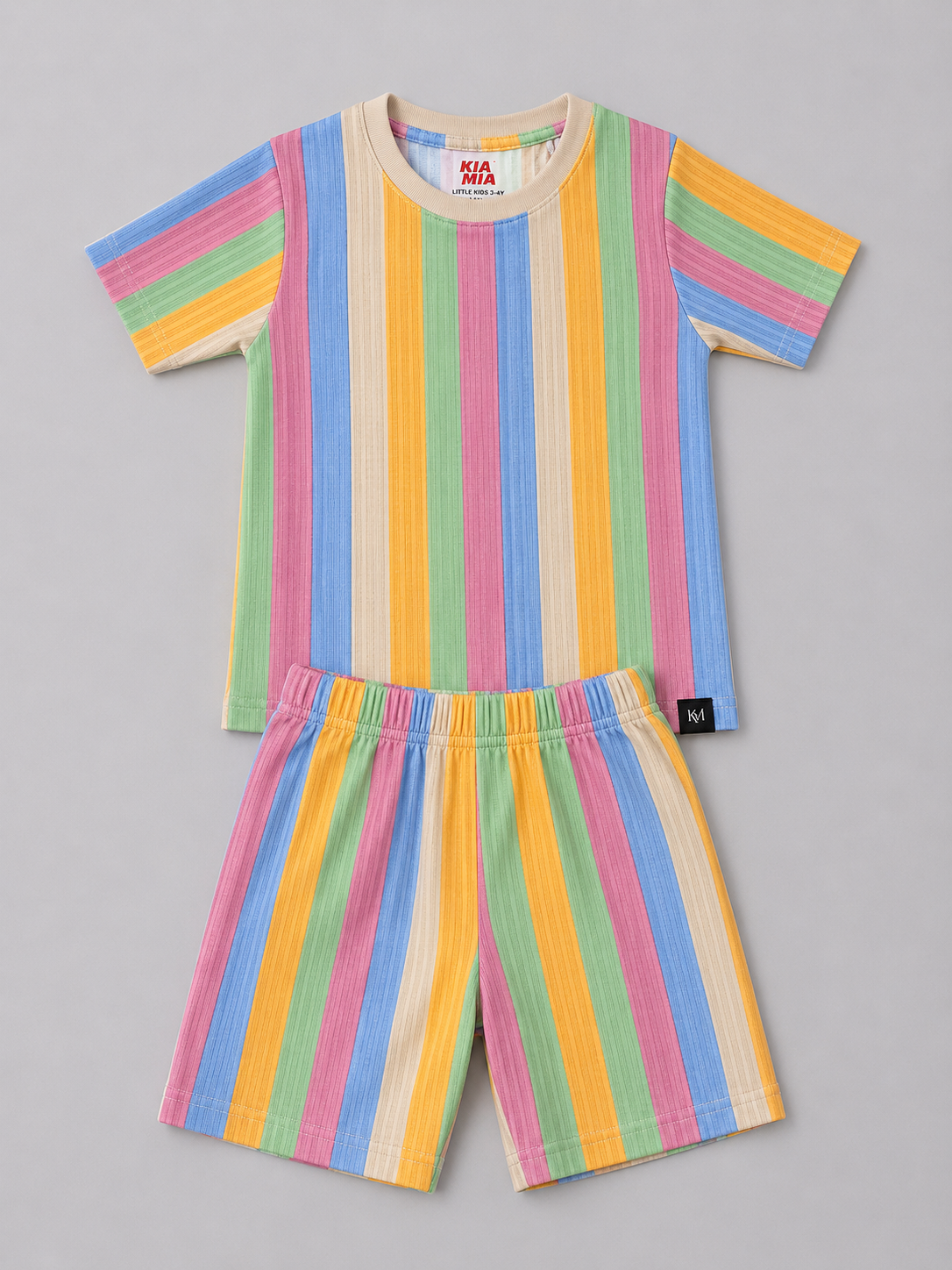 Multicolor Vertical Stripe Coord Set (Unisex)