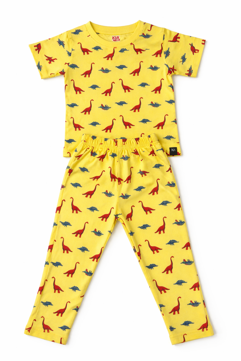 Yellow Dinosaur Pyjama Set (Unisex)