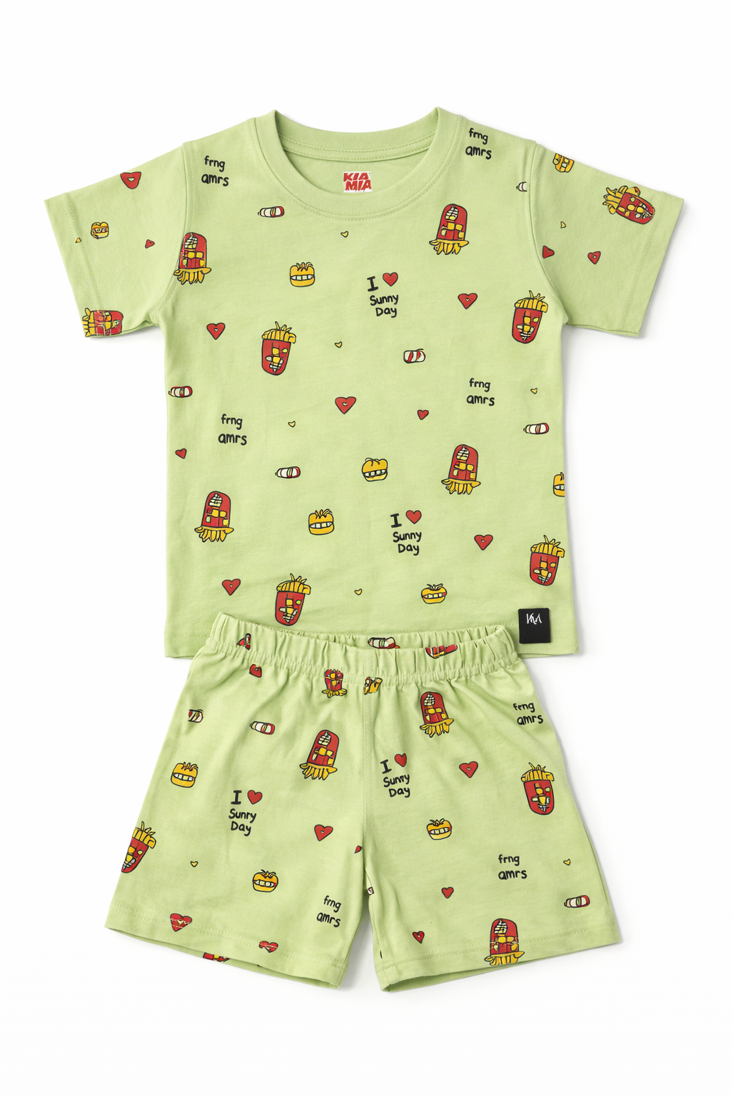 Little Green Sip Cat Coord Set (Unisex)