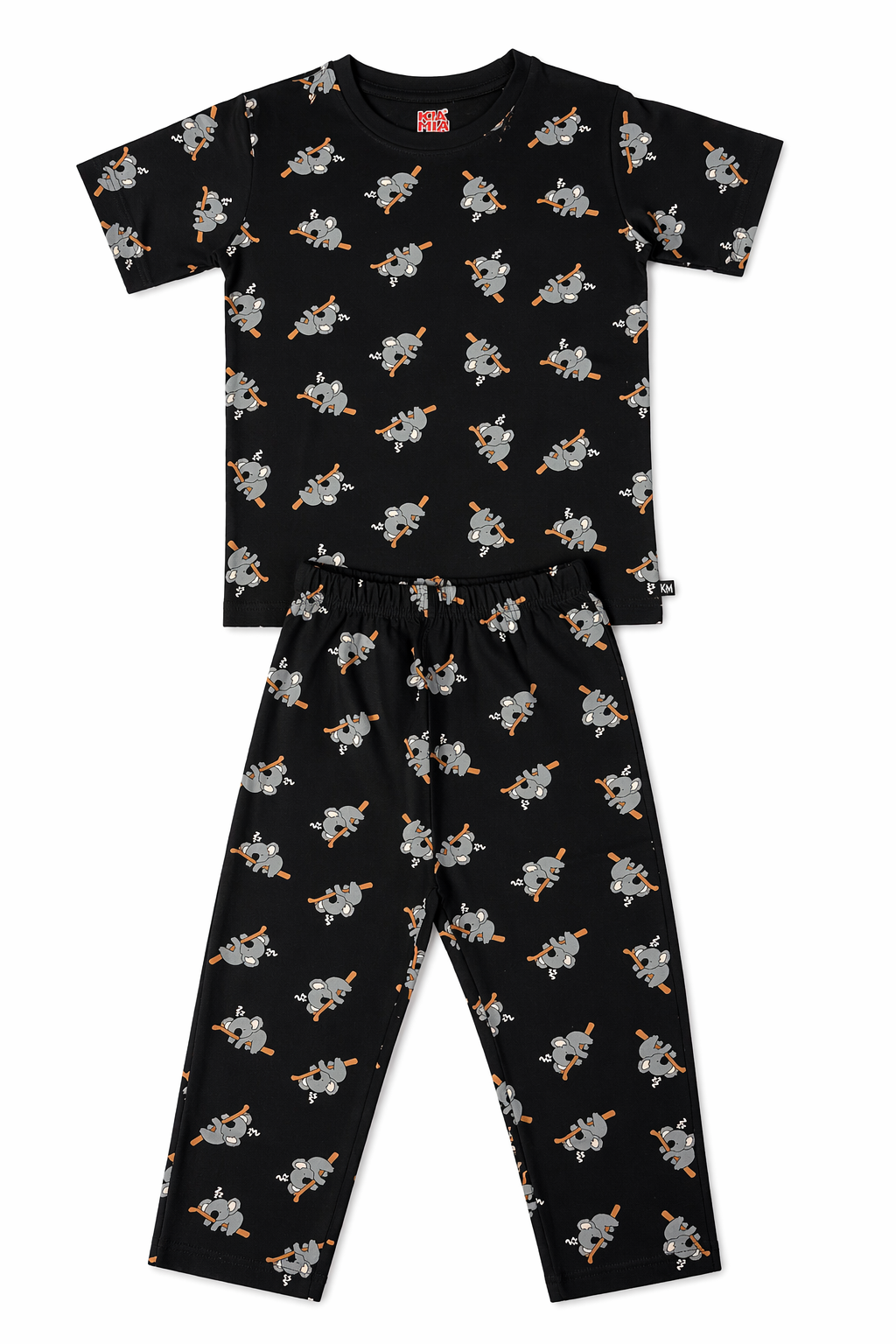 Black Koala Pyjama Set (Unisex)