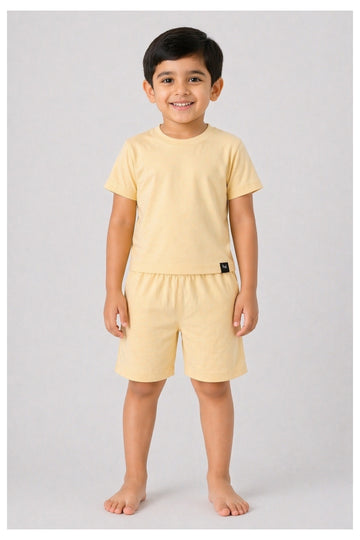 Cream Shorts Set (Unisex)