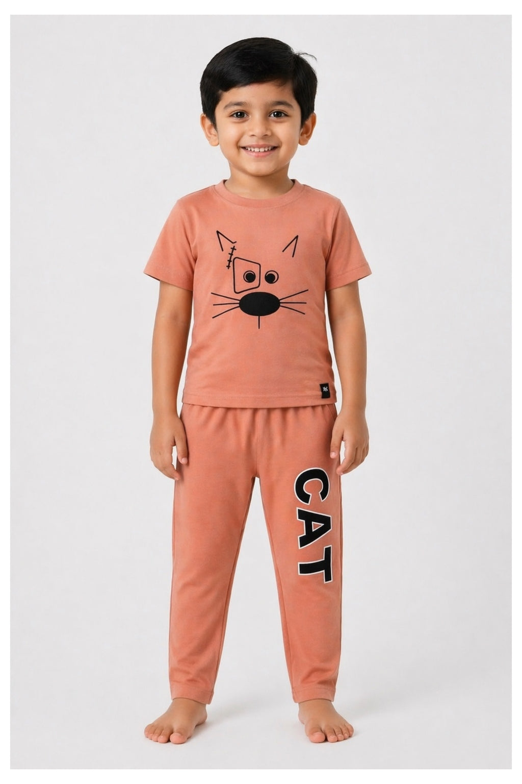 Little Pink Cat Pyjama Set (Unisex)