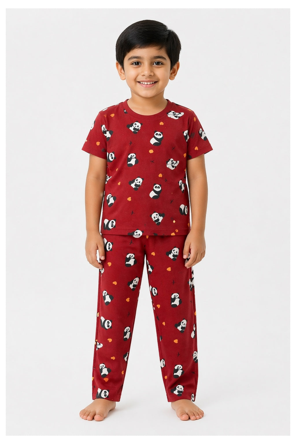 Cherry Red Panda Pyjama Set (Unisex)