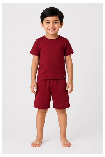 Cherry Red Shorts Set (Unisex)