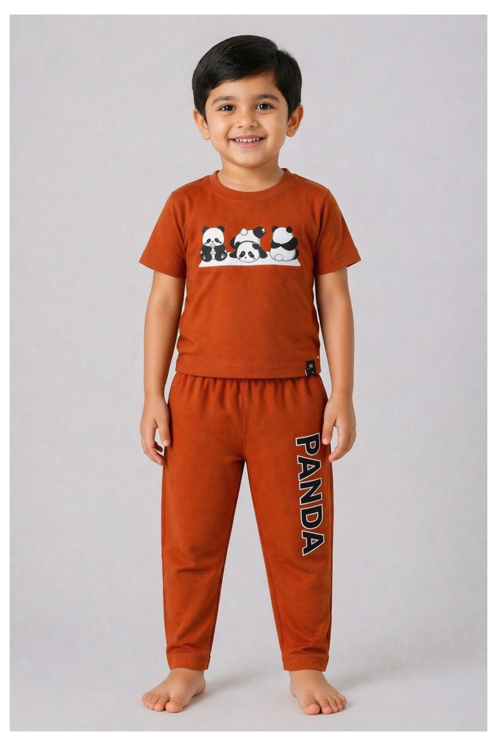 chocolate panda pyjama set (unisex)